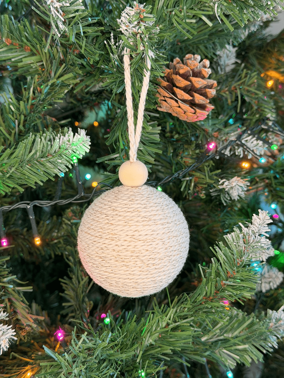 Boules Macramé Écru