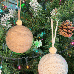 Boules Macramé Écru et Muscade