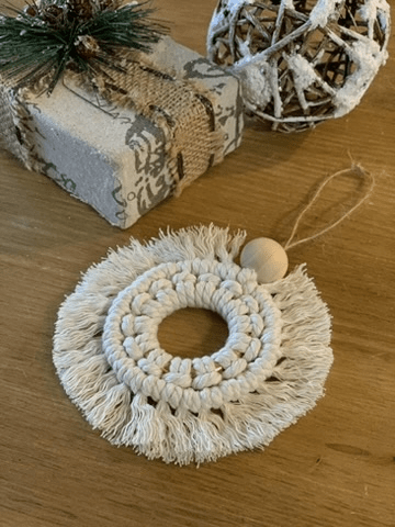 Boule de Noël en couleur Écru